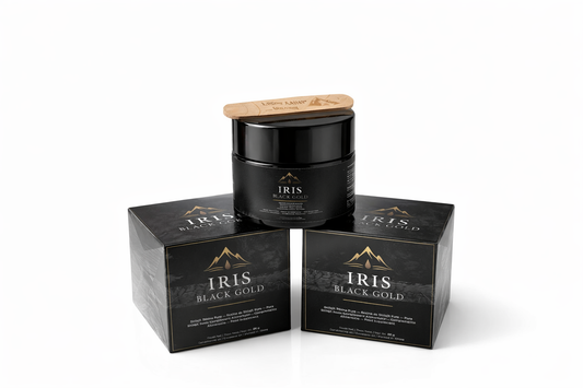 Shilajit Himalaya IRIS BLACK GOLD — resina natural con minerales y ácidos fúlvicos
