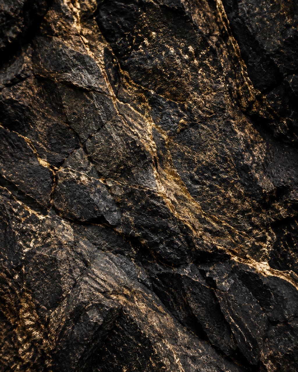 Illustration : texture de roche minérale veinée d'or